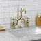Kingston Brass Bridge Bathroom Faucet with Brass Pop-Up, Polished Brass KS7972AX - alternate 4